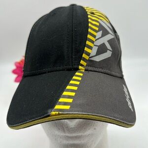 Ski Doo Tlack Gray Yellow Baseball Hat Adjustable HT6862